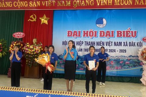 Đại hội điểm Hội Liên hiệp thanh niên Việt Nam cấp xã đầu tiên của  huyện Kon Rẫy.