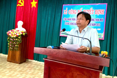 Công nhận thôn Kon Rlong đạt chuẩn thôn (làng) nông thôn mới ở vùng đồng bào dân tộc thiểu số năm 2024