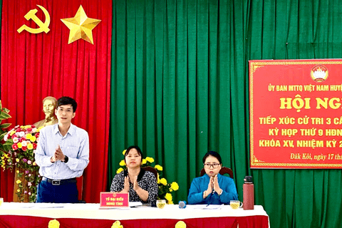 Hội nghị Tiếp xúc cử tri của Đại biểu HĐND 3 cấp