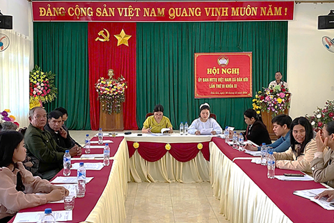 MTTQ xã Đăk Kôi tổ chức hội nghị tổng kết công tác Mặt trận năm 2024; Chương trình phối hợp và thống nhất hành động năm 2025.